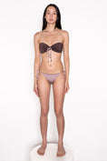 Load image into Gallery viewer, Model wearing Ataya Reversible Tie Side Pant in Espresso / Lilac