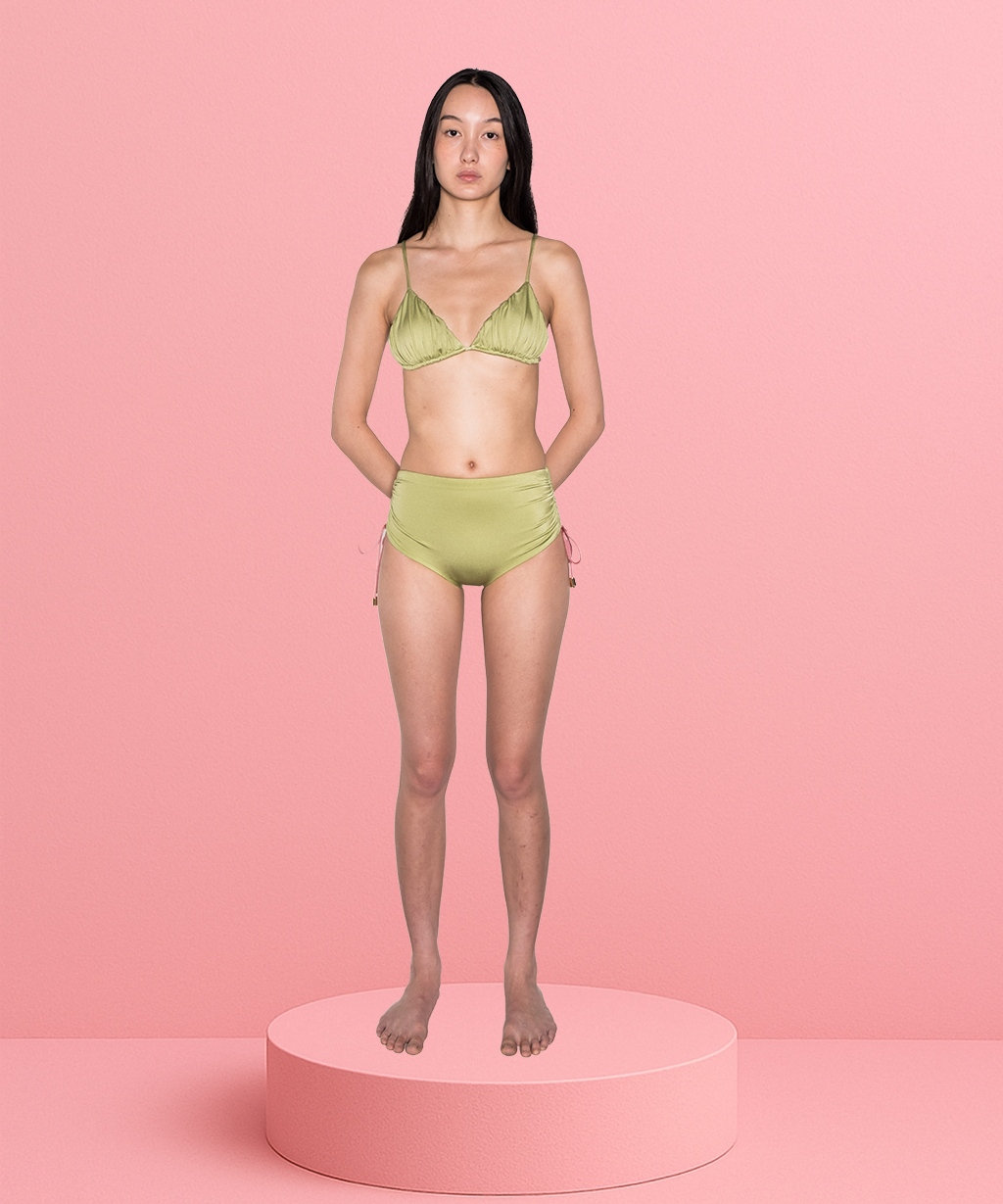 SIDE RUCHED ADJUSTING HIGH WAIST PANT