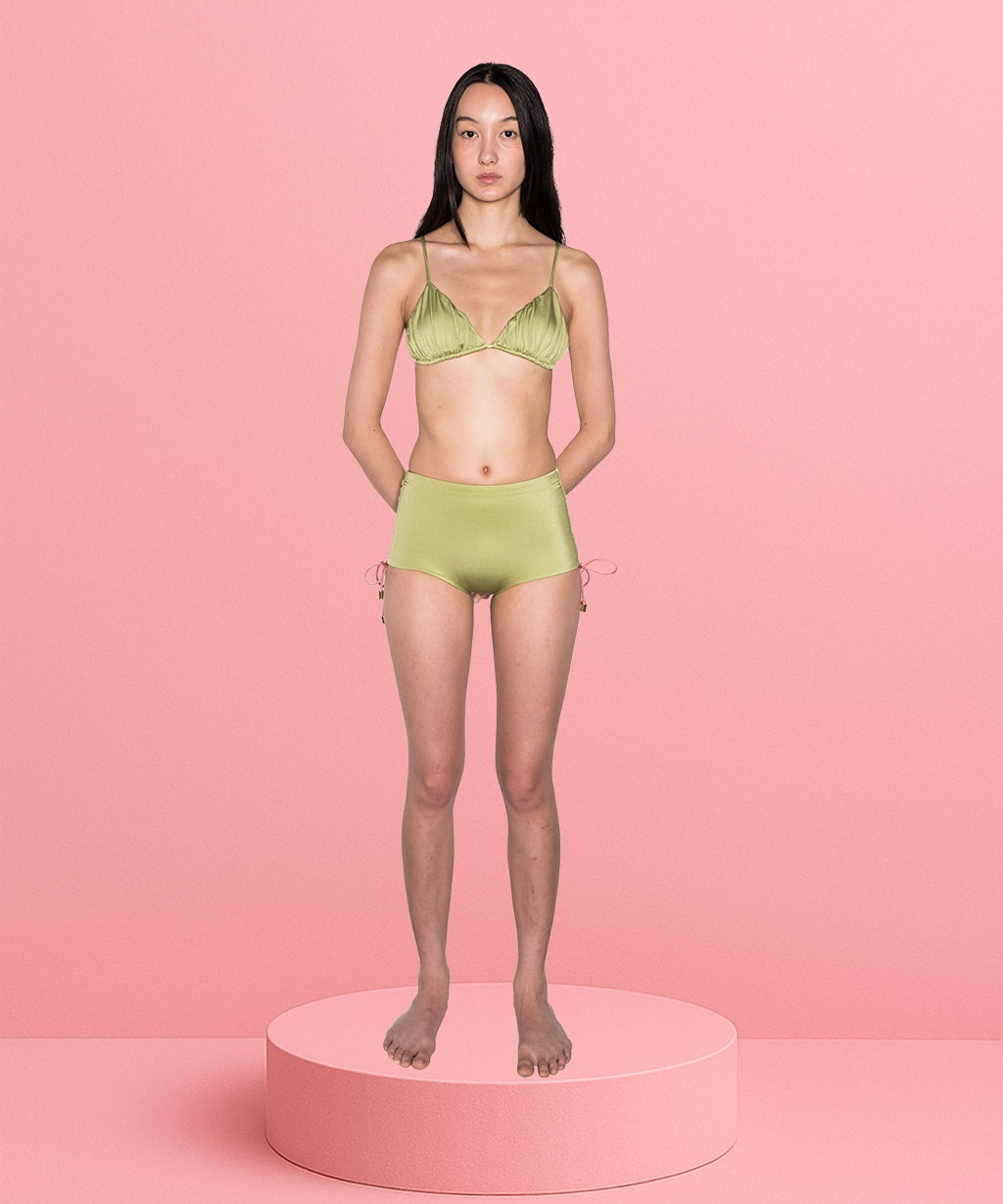 SIDE RUCHED ADJUSTING HIGH WAIST PANT