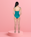 Load image into Gallery viewer, RUCHED BUST SHOESTRING TIE ONE PIECE
