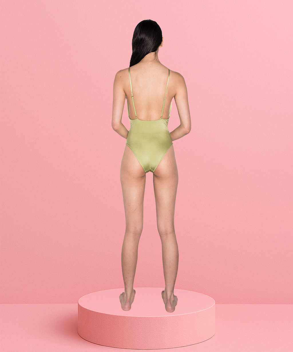 LOW V NECK ONE PIECE