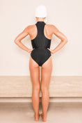 Load image into Gallery viewer, CONTRAST HIGH NECK RACER ONE PIECE

