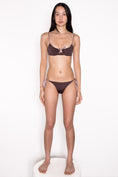 Load image into Gallery viewer, Model wearing Ataya Reversible Tie Side Pant in Espresso / Lilac
